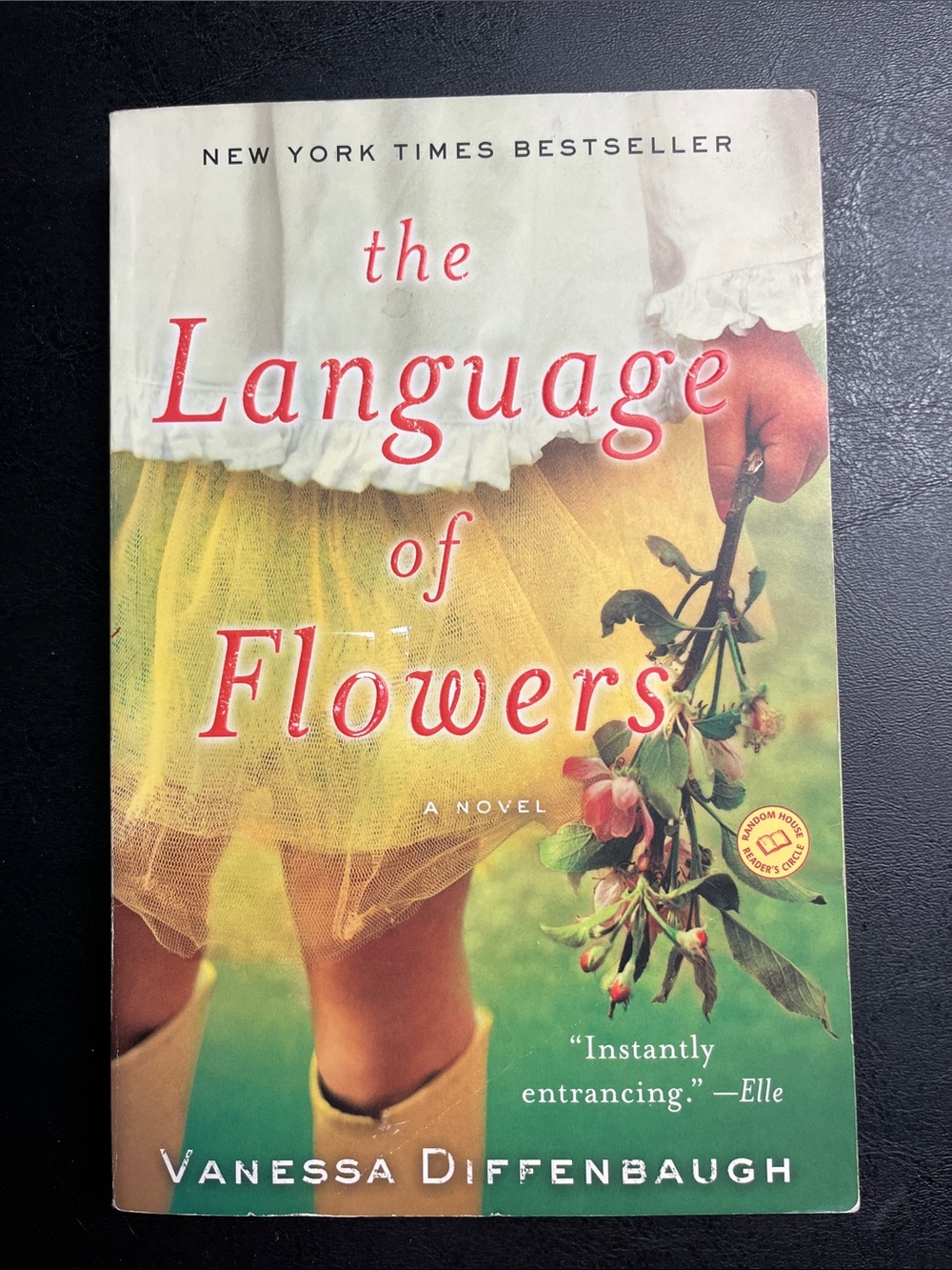 Book - The Language of Flowers by Vanessa Diffenbaugh - Yellow & Green Cover